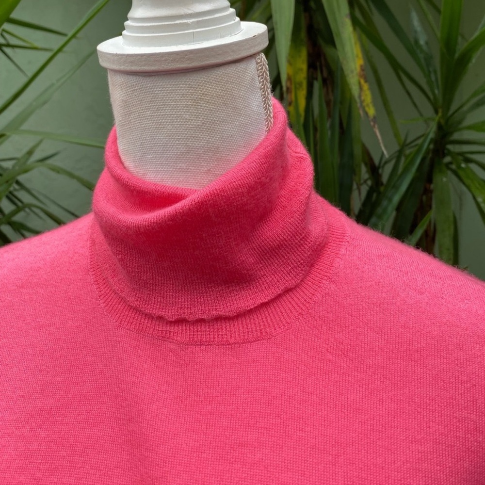 Cashmere Pink Turtleneck Sweater